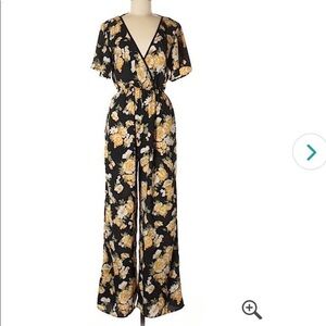 Floral jumpsuit size medium